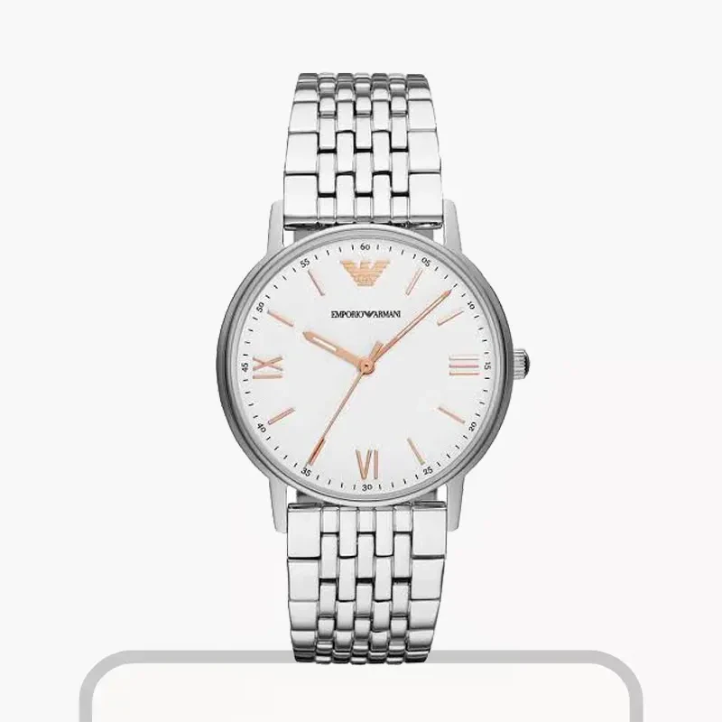 Emporio Armani Classic Silver Dial Men's Watch | AR80014